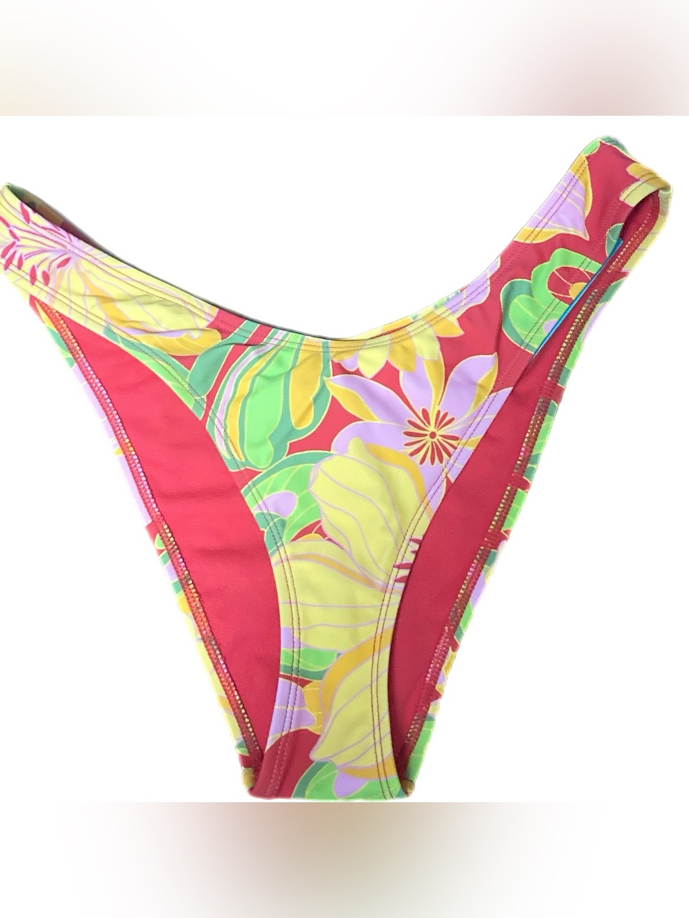 Sports Illustrated Women's Scoop Hipster Bikini Bottom-Super Bloom